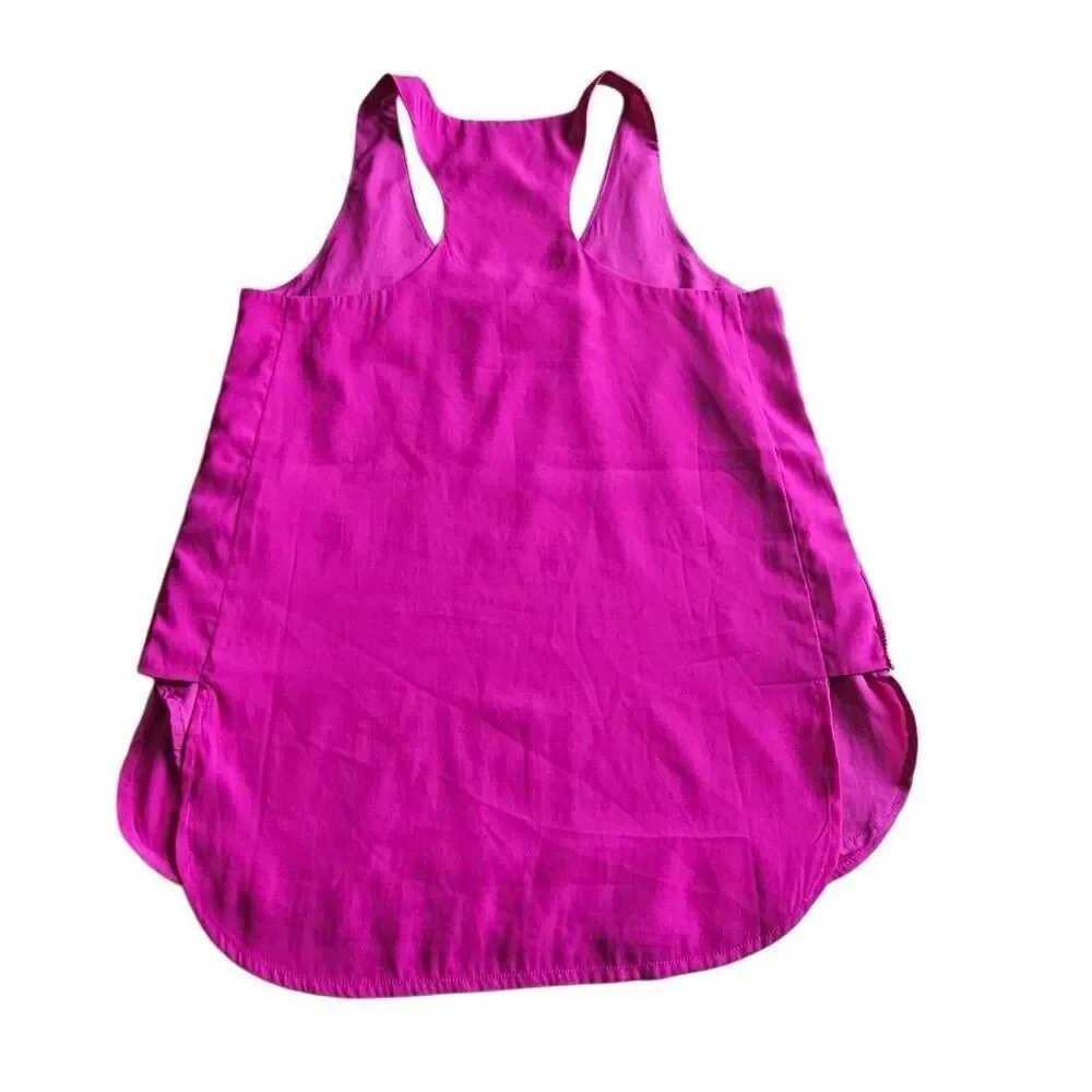 Armani Exchange womens Sz XXS fuschia sleeveless top blouse